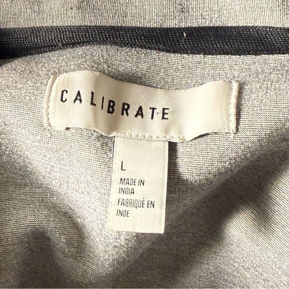 Calibrate Men's Gray shirt Jacket black contrast snap button size L - Picture 8 of 11